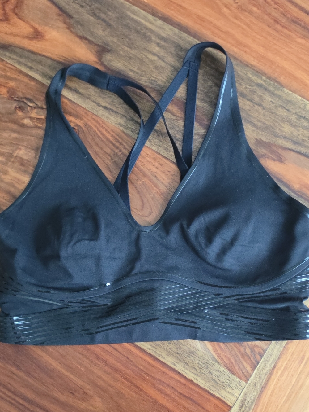 Victoria's Secret Black Strappy Wireless Sports Bralette